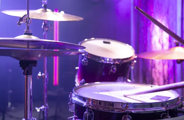 Close-up of the electronic drum kit in the Fresh Music Aberdeen studio