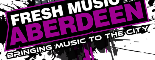 Fresh Music Aberdeen wordmark with the tagline bringing music to the city